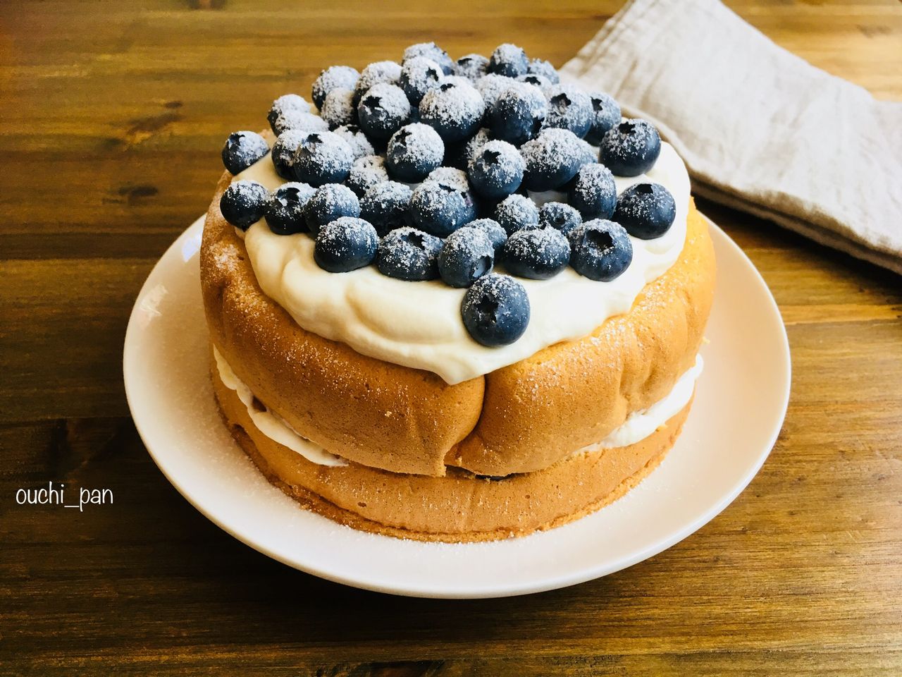 ブルーベリーのショートケーキと ムスメの美意識 ちいさんちのごはん