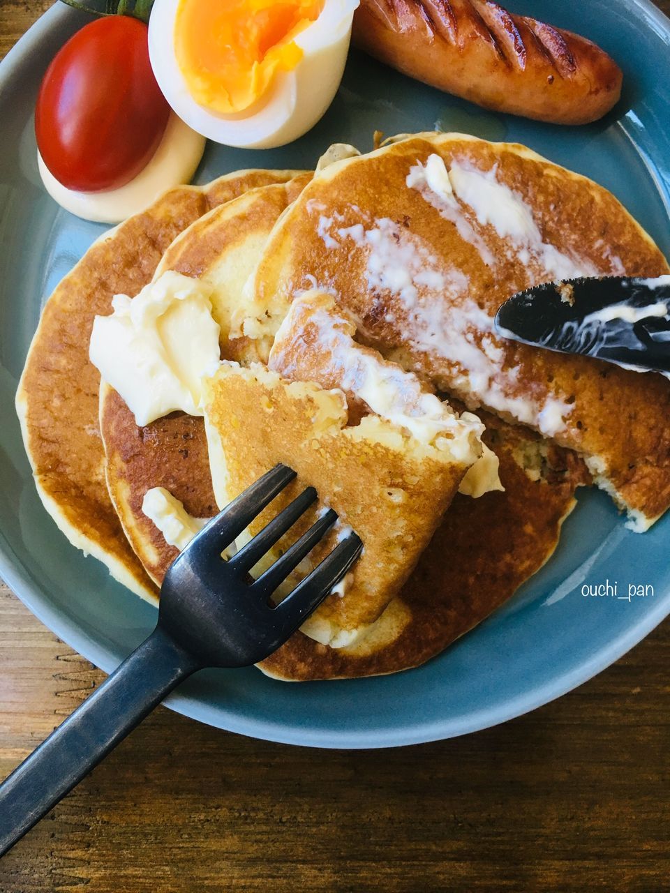 朝マックのパンケーキを再現してみました ちいさんちのごはん