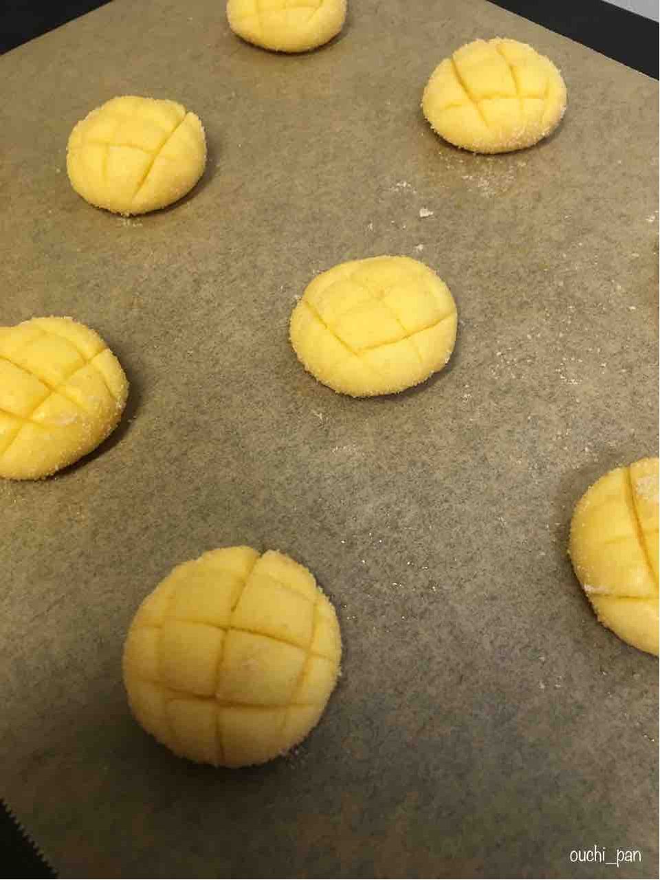 Showaホットケーキミックスで簡単 サックサク メロンパンみたいなクッキー ちいさんちのごはん