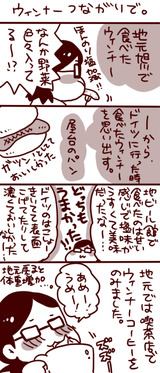 ブログ用日記漫画ウィンナー