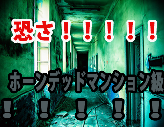 恐さ!!!!!ホーンデッドマンション級!!!!!