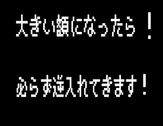 大きい額になったら！！！必らず逆入れてきます！！