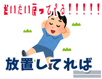 だいたい戻ってくる!!!!!放置してれば!!!!!