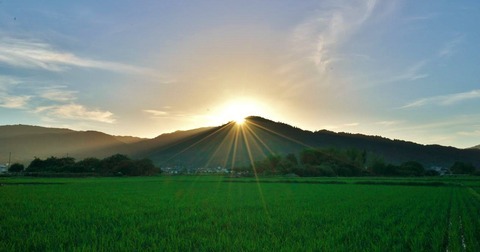 三輪山のあけぼの