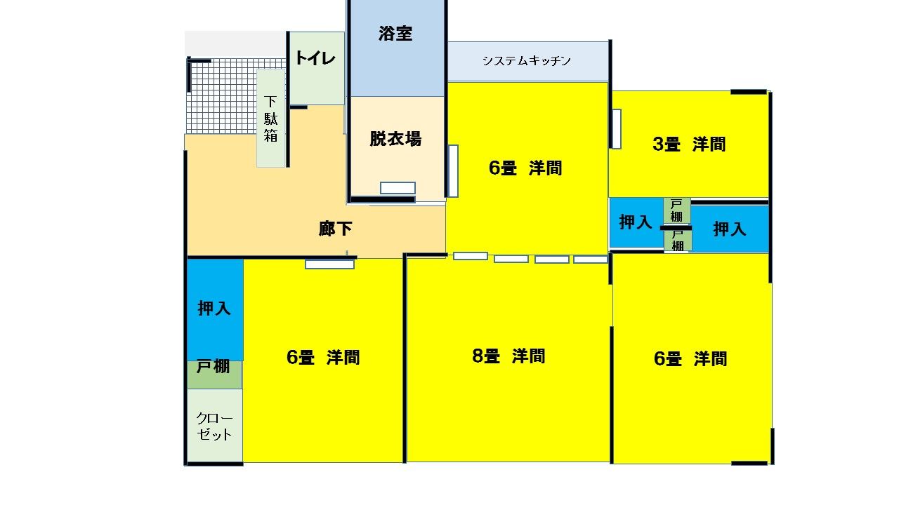 パワーポイントで間取図を書いてみました リフォーム大家と人生哲学