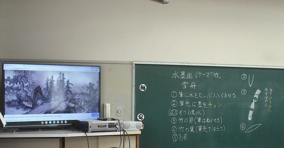 芸術作品の完成です 図工 ６年２組 可知小学校今日の出来事