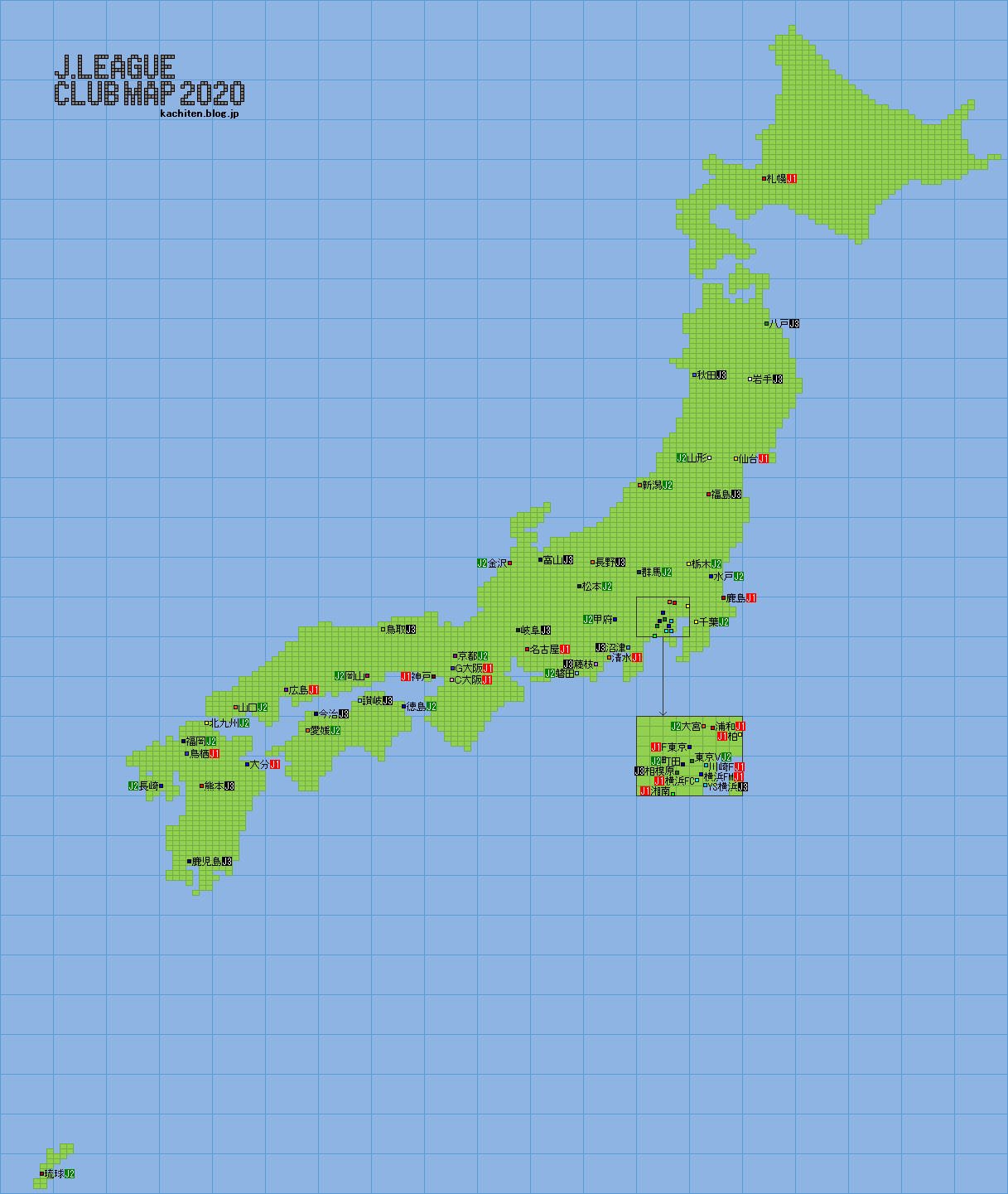 Jリーグクラブマップ Jリーグ勝ち点グラフ