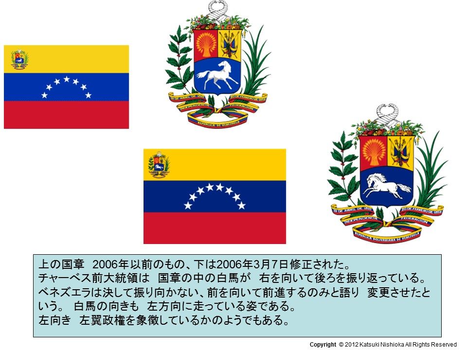 第２７回 ラテンアメリカ諸国の国旗に見る不思議14 第四部 第二十三章 ベネズエラ ラテンアメリカ 旗の不思議