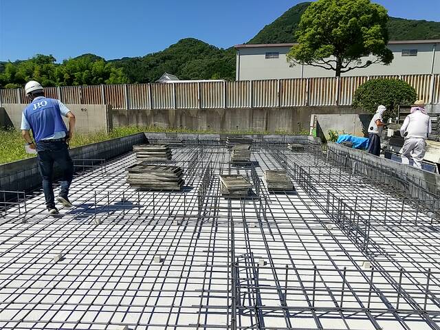 葛城市n様邸 基礎配筋検査を受けました Kadelと富国ハウジングのブログ 関西で土地探しから建築家と共に注文住宅を建てる