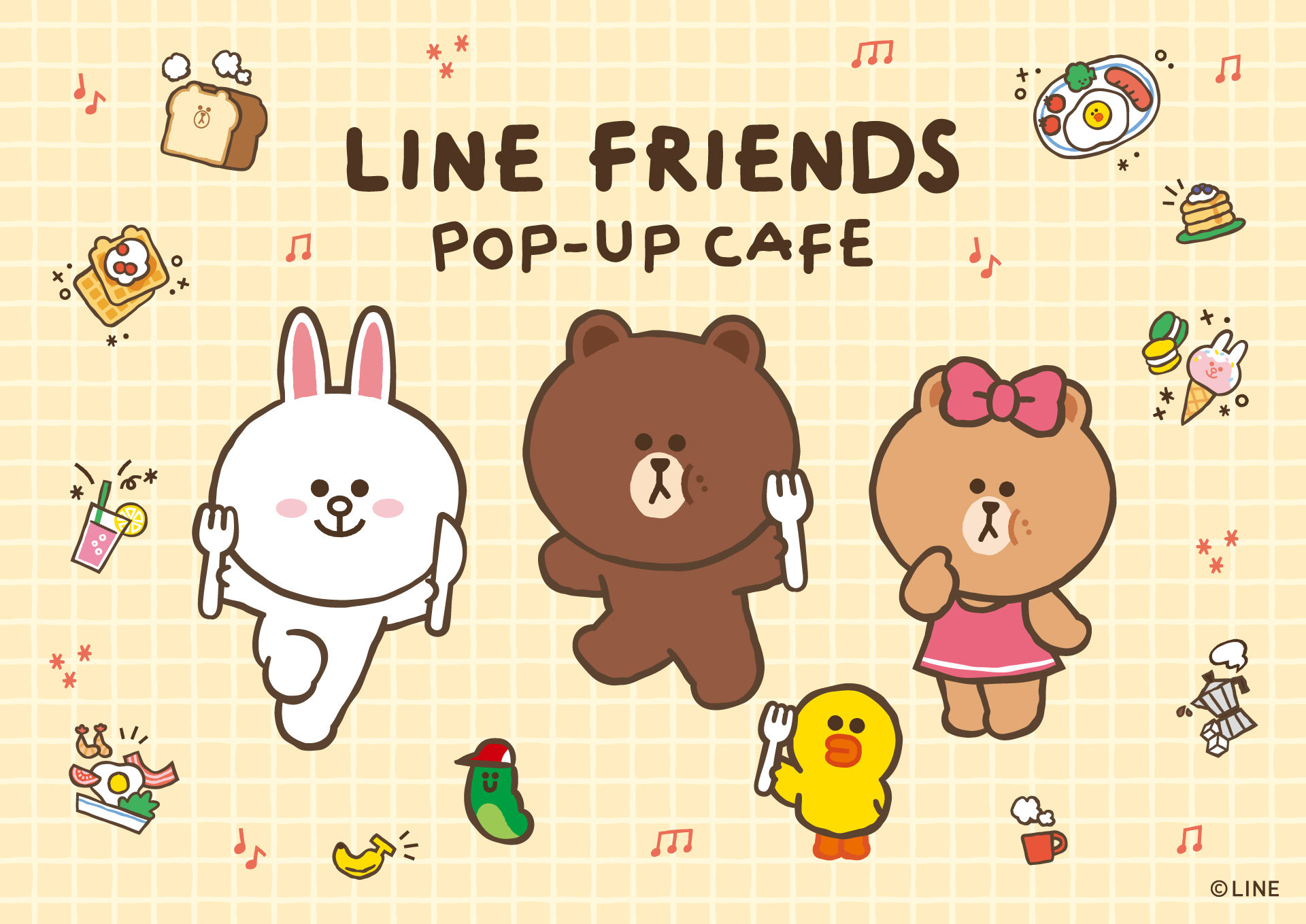ブラコニがキュートなカフェメニューに 期間限定カフェ Line Friends Pop Up Cafe をチェック Gogai ブラコニがキュートなカフェメニューに 期間限定カフェ Line Friends Pop Up Cafe をチェック Gogai
