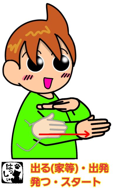 手話単語 271 出る 家等 出発 出発する 発つ スタート スタートする 手話しゅわshushushu 手話単語 271 出る 家等 出発 出発する 発つ スタート スタートする 手話しゅわshushushu