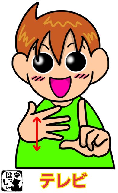 手話単語 １８４ テレビ 手話しゅわshushushu Powered By ライブドアブログ