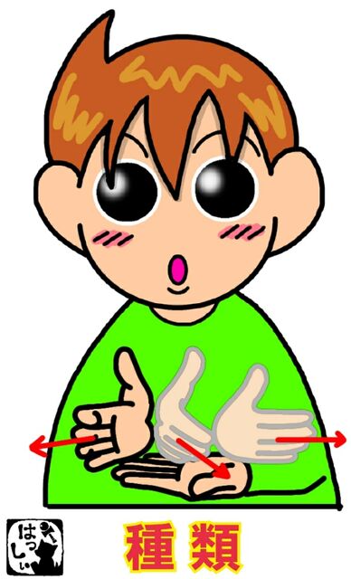 手話単語 ４９９ 種類 手話しゅわshushushu