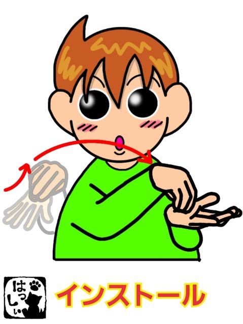 手話単語 ９９０ インストール 手話しゅわshushushu