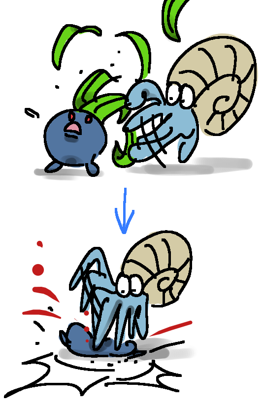 オムナイトほど強さと可愛さを兼ね備えたポケモンっていないよね かみなりパンチ速報 蛙ゲ