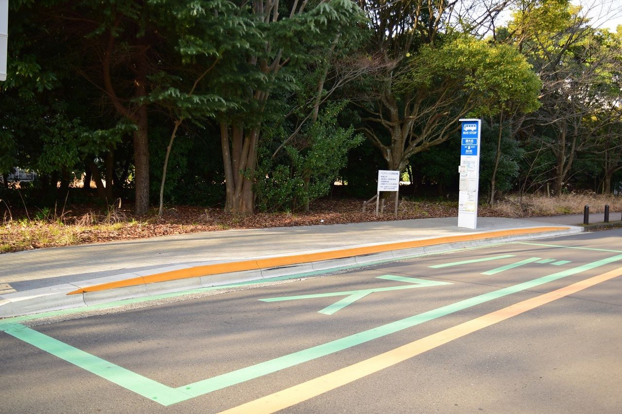 国大北 バス停でバリアフリー実験実施中 相鉄バス情報室 １台のバスを追いかけて