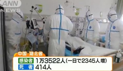 新型コロナウイルス 死者414