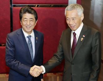 安倍晋三 リー・シェンロン