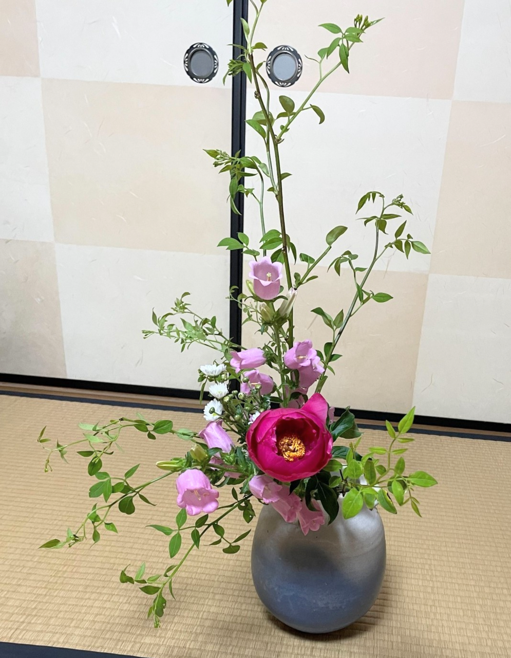 ソケイの投げ入れ 花月流