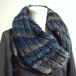 かぎ編みで編んだ スヌード008 引き上げ編み かぎ編みの無料編み図と編み方入門ブログ