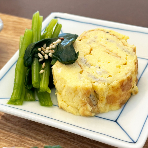 05ほうれん草のお浸しと玉子焼き