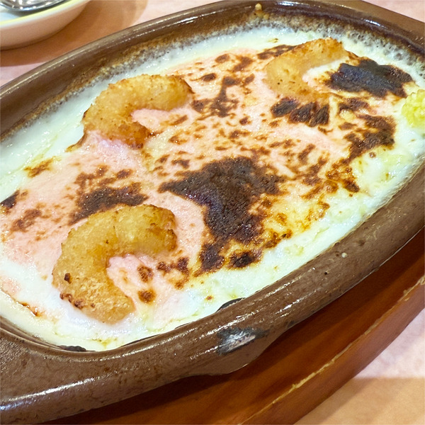 02タラコとポップコーンシュリンプのドリア(400円)