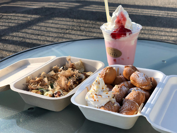 01温かかったので外で頂きました♪