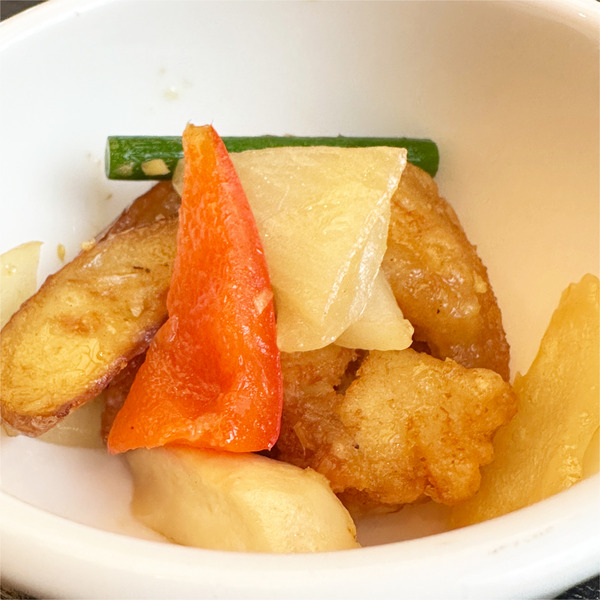 13白身魚の生姜炒め