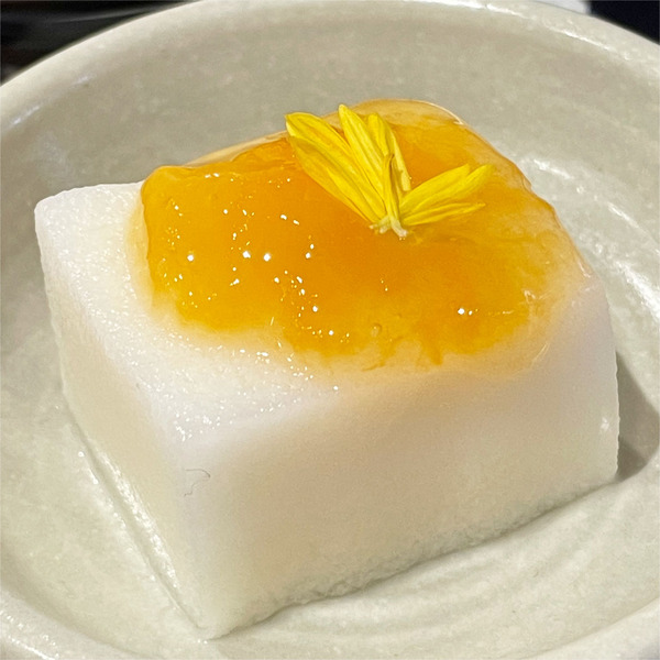 09ヨーグルトの寒天寄せ いちじくソースかけ