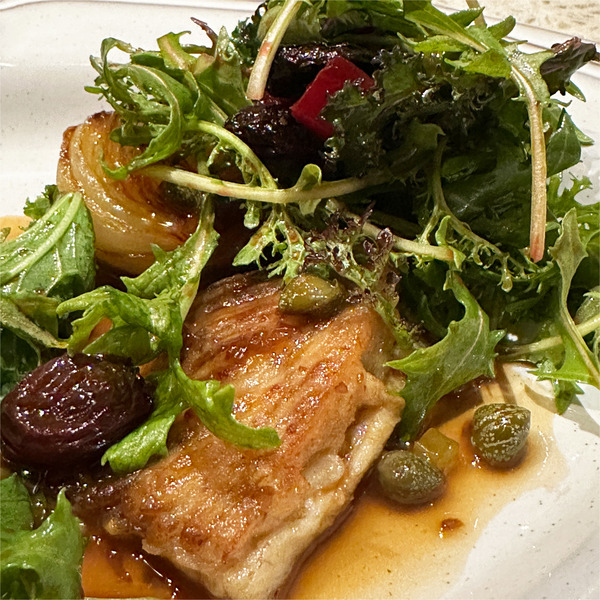 11カスベのムニエル・赤ワインビネガーソース