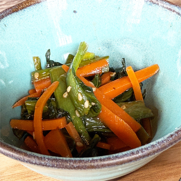 04小松菜のコチュジャン炒め