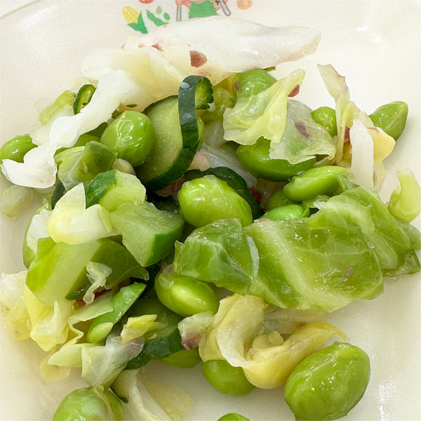 22キャベツときゅうりの梅和え