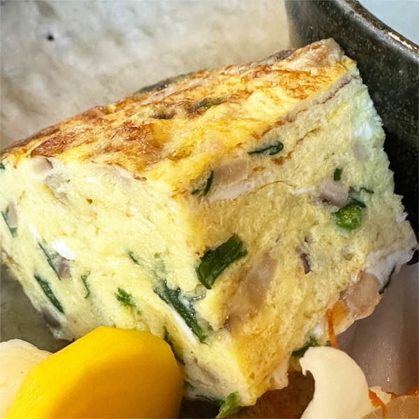 08シイタケとほうれん草入り出汁巻きたまご