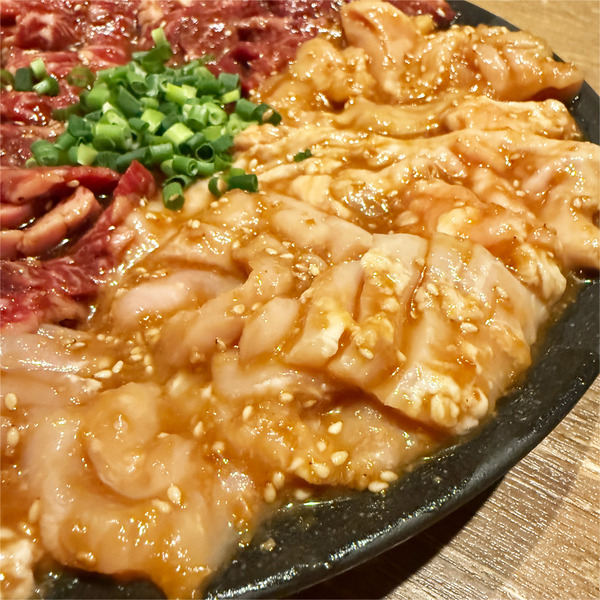 03特上ミノ(979円)・豚ホルモン(528円)・豚ガツ(638円)