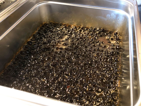 03温かいタピオカを入れます