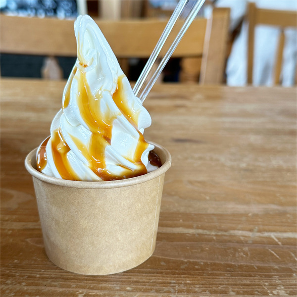 07塩キャラメルソフトクリーム(500円)