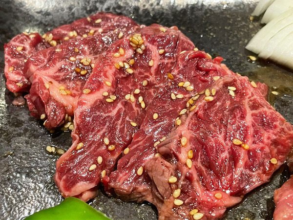 03サガリ＆生ラム定食(1290円)のサガリ