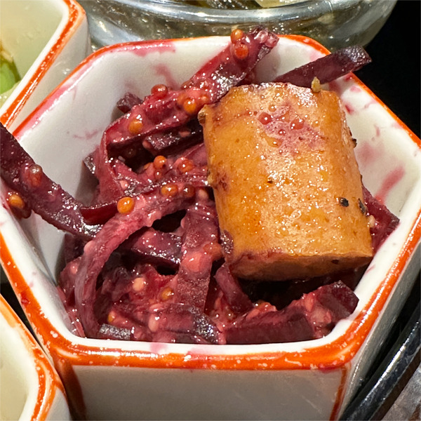 07紫人参のマスタード和え