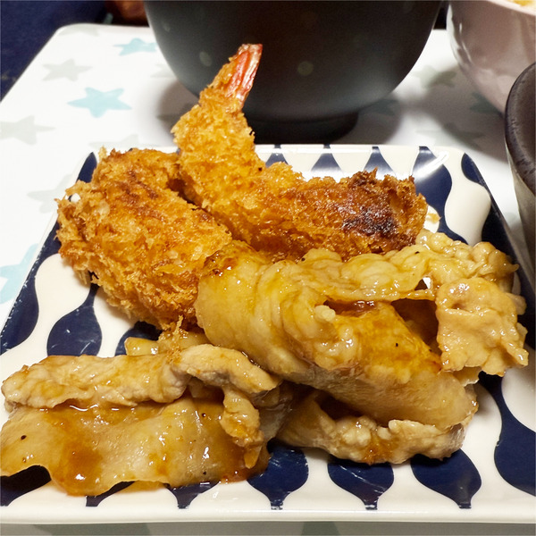 02海老フライ・豚焼肉