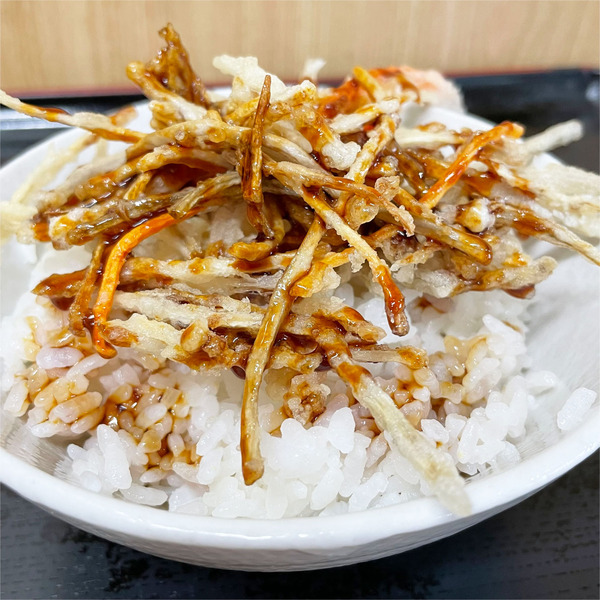08ライス小(160円)・ごぼう天丼に♪