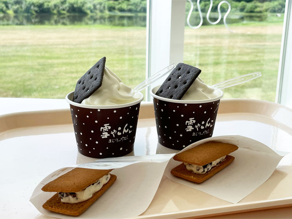 01雪やこんこまじりっけなし(350円)・マルセイバターサンド(130円)