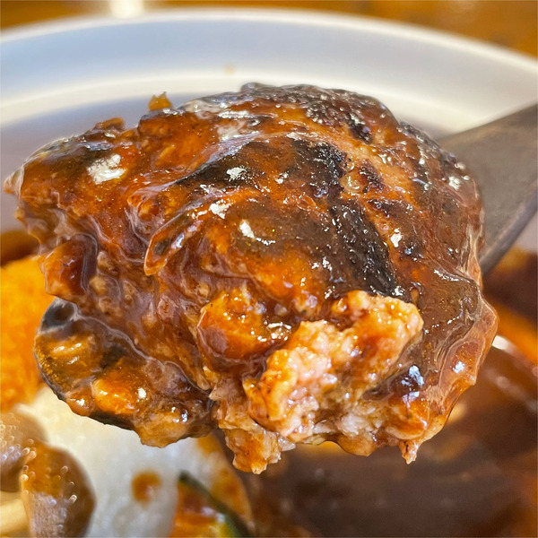 ハンバーグ断面