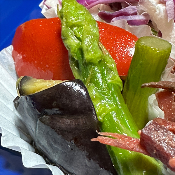 04茄子とアスパラの揚げ浸し