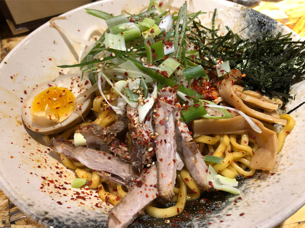 01極太油そば(830円)