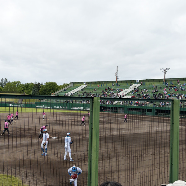 11ファイターズは3塁側