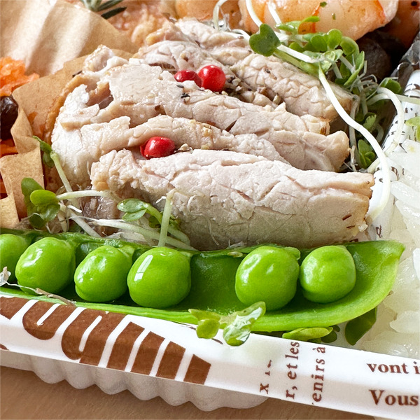 04ローストポーク・スナップエンドウ