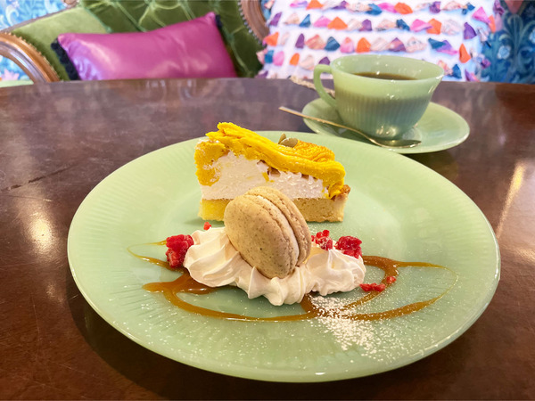 10かぼちゃのモンブランタルト(480円)・セットコーヒー(380円)