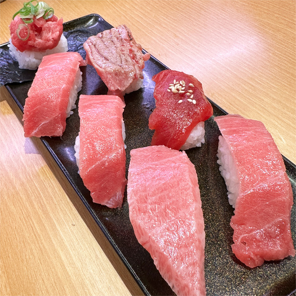 01天然本鮪7貫盛り(1120円)