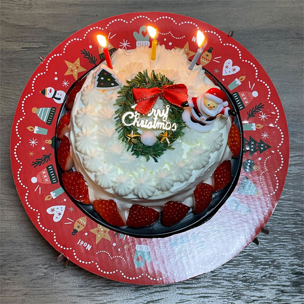 10クリスマスケーキ_上から