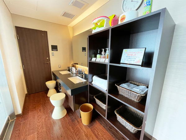 24天空貸切風呂_2・パウダーコーナー